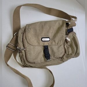 Baggallini Khaki Messenger Bag